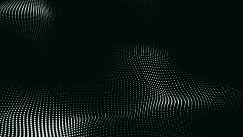 Black and white Abstract Trapcode Form digital particle wave and lights bac.. Stock-Footage 233875848