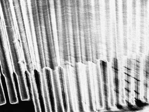 Black and White Abstract Vertical Light Trail Streaks, Monochrome Long Expo.. 写真素材