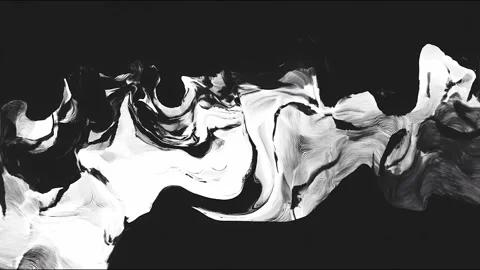 Black and white abstract waveforms creating dynamic fluid motion Stock Footage 317950527
