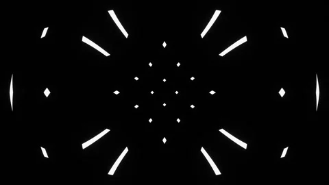 Black and white animated patterns. Curved lines in motion. Loopy graphic backgro Stock Footage 248272655