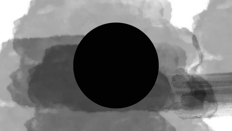 Black and white animation  2d illustration 4k copy space Stock Footage 133476522