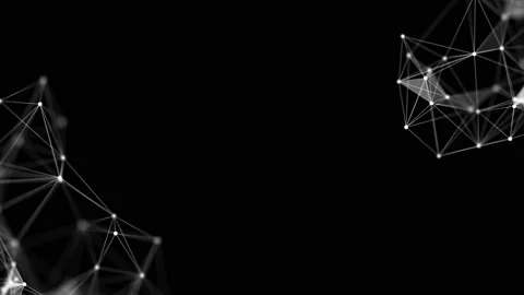 Black and white animation featuring fine lines and dots creating different Stockbeeldmateriaal 113509476