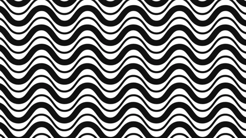 Black and white animation waves 2d illustration Stock Footage 133476969