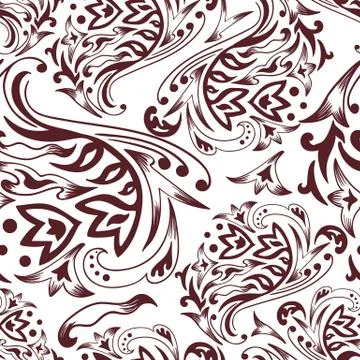 Black and white arabic pattern Stock Illustration