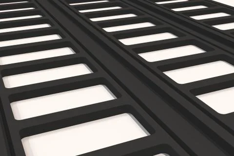 Black and white architectural elements Stock Illustration