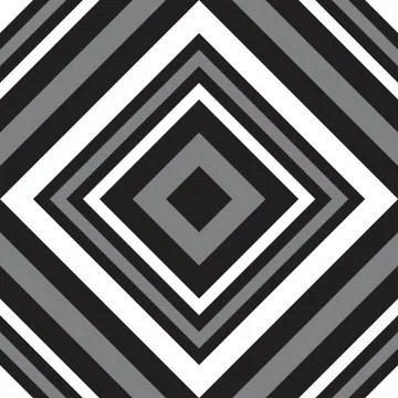 Black and White Argyle Diagonal Stripes seamless pattern background Stock Illustration