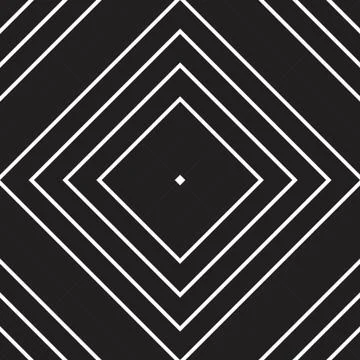Black and White Argyle Diagonal Stripes seamless pattern background Stock Illustration