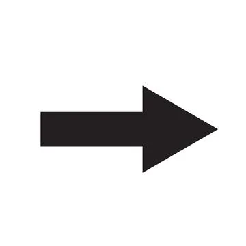 Black and white arrow. Vector Illustration. EPS10 Stock Illustration