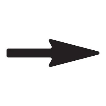 Black and white arrow. Vector Illustration. EPS10 Stock Illustration