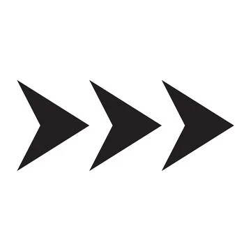 Black and white arrow. Vector Illustration. EPS10 Ilustración de archivo