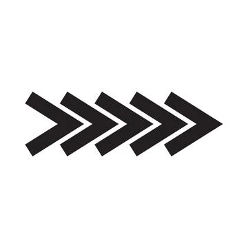 Black and white arrow. Vector Illustration. EPS10 Stock Illustration