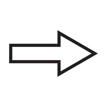 Black and white arrow. Vector Illustration. EPS10 Ilustración de archivo