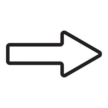 Black and white arrow. Vector Illustration. EPS10 Ilustración de archivo