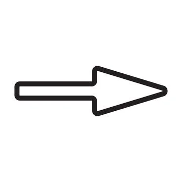 Black and white arrow. Vector Illustration. EPS10 Ilustración de archivo
