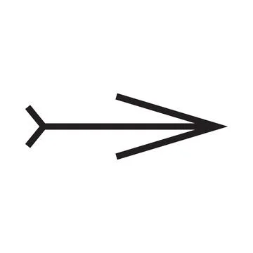 Black and white arrow. Vector Illustration. EPS10 Ilustración de archivo
