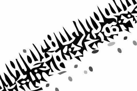 Black and white background. Abstract vector. Modern geometric design. 2D rend Stock Illustration