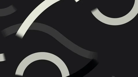 Black and white background with circles Stock Footage 280720538