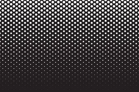 Black and white background with dot spot pattern. Seamless textured vector イラスト素材