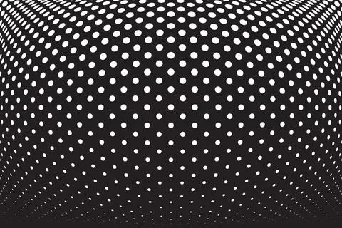 Black and white background with dot spot pattern. vector Illustration. Stock Illustration