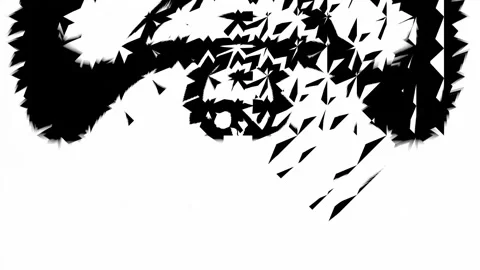 Black and white background. Video stock 266420459