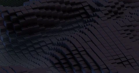 A black and white background with a large pixel pattern Stock Footage 309924785