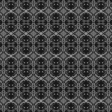 A black and white background with a pattern Stock Illustration
