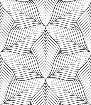 Black and white background seamless pattern on vector art. Stock Illustration