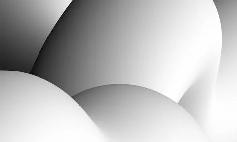 Black and white background. smooth flowing gradient background Stock Illustration