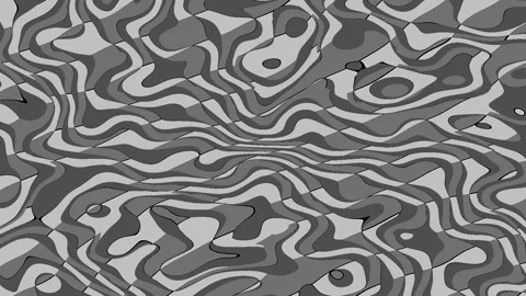 Black and white background with thick wavy lines Stock Footage 146270826