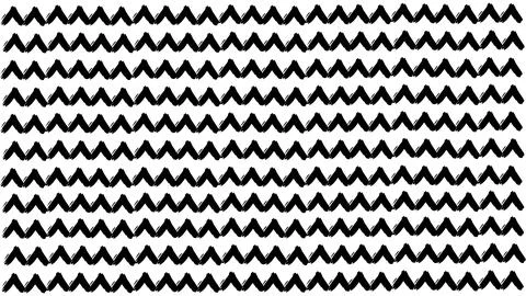 Black and white background with zigzags drawn with dry brush, zigzag Stock Illustration