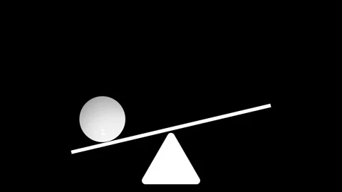 Black and white balance Stock Footage 279135230