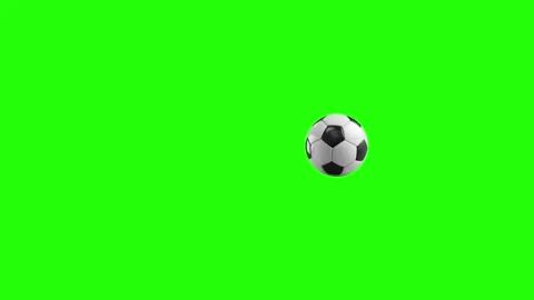Black and White Ball Bouncing on Green Background 스톡 동영상 282360924