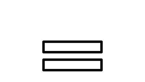 A black and white bar featuring four horizontal lines arranged evenly acros.. Stock Footage 334931130