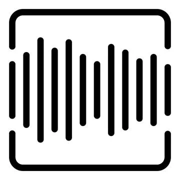 Black and white barcode icon Stock-Illustration