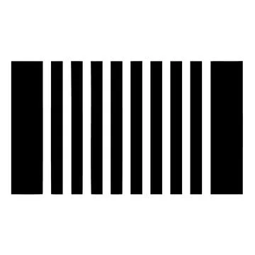 Black and white barcode for logo Stock-Illustration