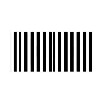 Black and white barcode for logo Stock-Illustration