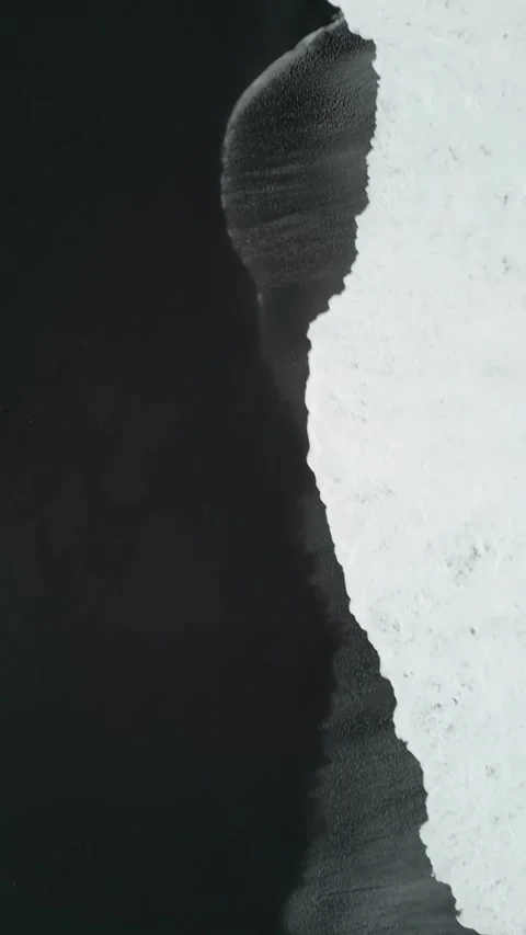 Black and white beach Stock Footage 313405511