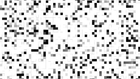 Black and white blocks shifting in rhythmic abstract motion 库存影片 337053148