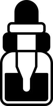 Black and white bottle with a top and stripe Illustrazione stock