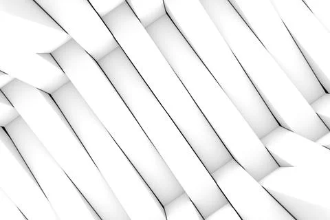 Black and white boxes abstract background 3D render illustration Stock Illustration
