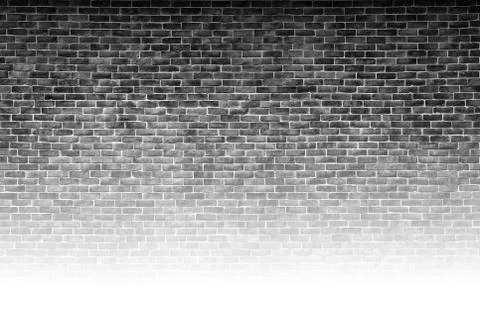 Black and white brick wall texture background, May use to interior design 스톡 일러스트