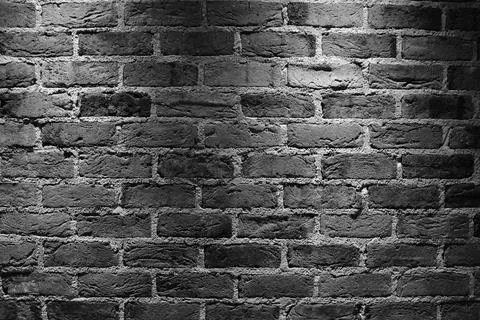 Black and white brick wall Stock Photos
