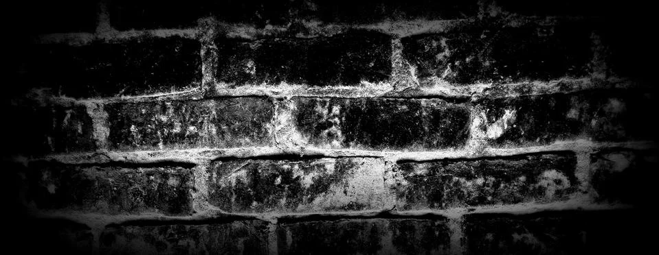 Black And White Bricks Pattern For Texture Background .Brick Pattern Wall Use Stockfoto's