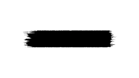 Black and white brush ink spread animation with smooth expanding effect. Stock Footage 332376006