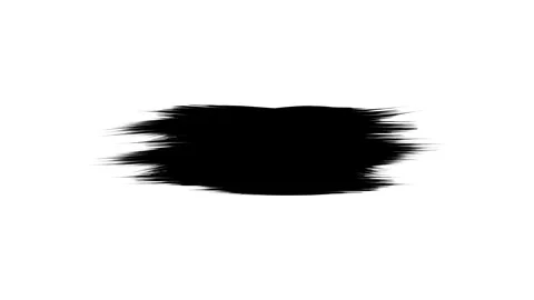 Black and white brush stroke animation painted with textured motion. Stock Footage 332376187
