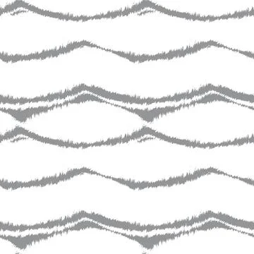 Black and White Brush Stroke Fur Seamless Pattern イラスト素材
