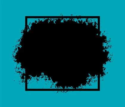 Black and white brush stroke frame border frame template design Stock Illustration