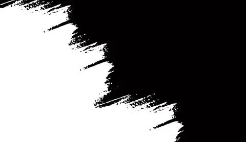 Black and white brush stroke texture background with artistic paint splash Illustrazione stock