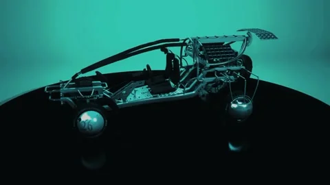 Black And White Buggy Animation  Video stock 234090966