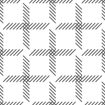 Black and white cage seamless pattern. vector Stock Illustration